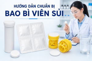 Hướng dẫn chuẩn bị bao bì viên sủi