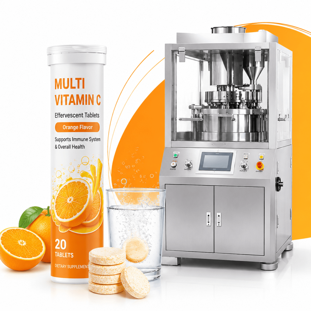 Quy trình sản xuất viên sủi Multi Vitamin C